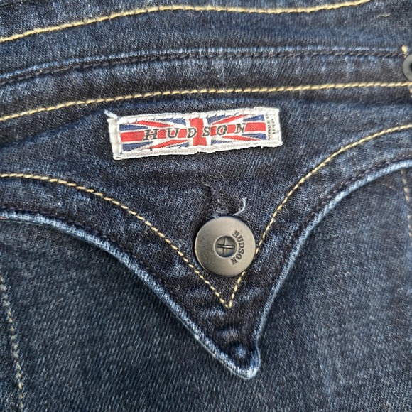 Hudson‎ Jean Shorts Cut Off Dark Wash Blue Denim 29 × 5 - Picture 6 of 10